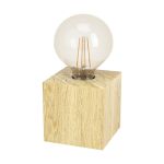 Eglo Tafellamp Prestwick 2 Hout Bruin | IP20 - Geschikt voor 1x E27 