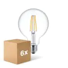 Voordeelpak 6x Philips MASTER Value LED Globe E27 120mm Filament Helder 5.9W 806lm - 927 Zeer Warm Wit | Beste Kleurweergave - Vervangt 60W