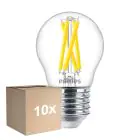 Voordeelpak 10x Philips MASTER LED E27 Kogel Filament Helder 5.9W 806lm - 922-927 Dim To Warm | Beste Kleurweergave - Dimbaar - Vervangt 60W